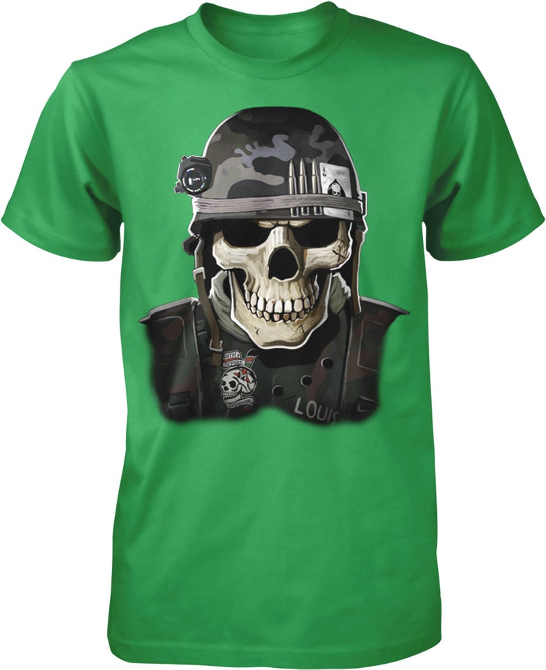 Military Skull Ace of Spades Never Forgotten Men's - Etsy