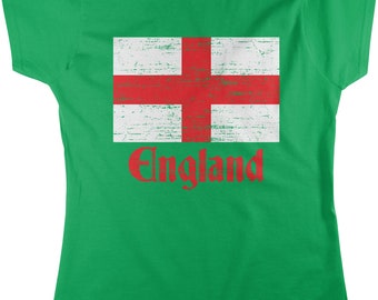 イングランド国旗 Tシャツ Flag of England, St George's Cross, English Men's T-shirt