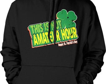 Beer Drinking Hoodie: St. Patrick's Day Shamrock (Unisex Sizes), NOFO_00137