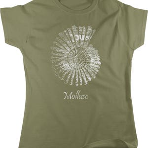 Mollusc Print, Shimmery Finish Women&#39;s T-shirt, NOFO_01064