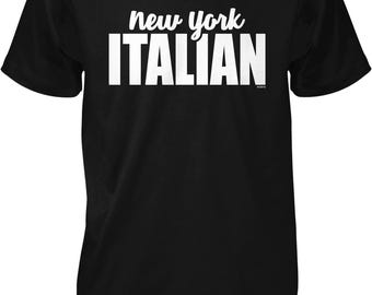 New York Italian Tee: Casual Cotton Shirt (Men's Sizes S to XXL), NOFO_00960