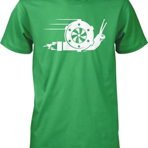 Turbo Snail T-Shirt: Racing Style Graphic (Men's Sizes S-XXL), NOFO_01708 Irish Green