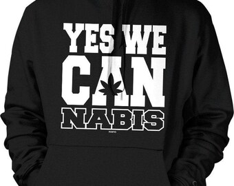 Pot Smoker Sweatshirt - Black Cotton Polyester Hoodie with Pocket, NOFO_00730