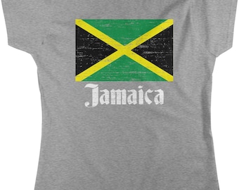 Jamaican Heritage Women's T-Shirt, Jamaica Flag Colors