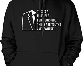 Horrible Neighborhood Youth's Everywhere Men's Casual Hoodie: Soft Cotton, NOFO_03077
