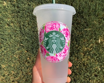 Custom Pattern Reusable Starbucks Cup Tumbler Starbucks Cold Etsy