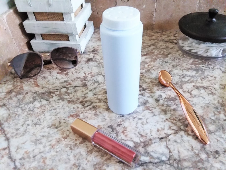 8 oz. Powder Containers Twist Top Sifter Caps Empty Bottle Etsy