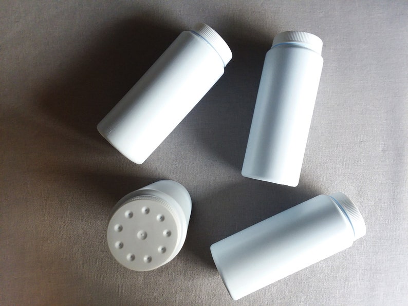 6 oz. Powder Containers Twist Top Sifter Caps Empty Bottle Etsy