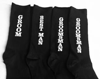 Set of 8 Wedding socks. Socks for Groom  Best Man Socks, GROOMSMAN socks, socks for groomsmen!