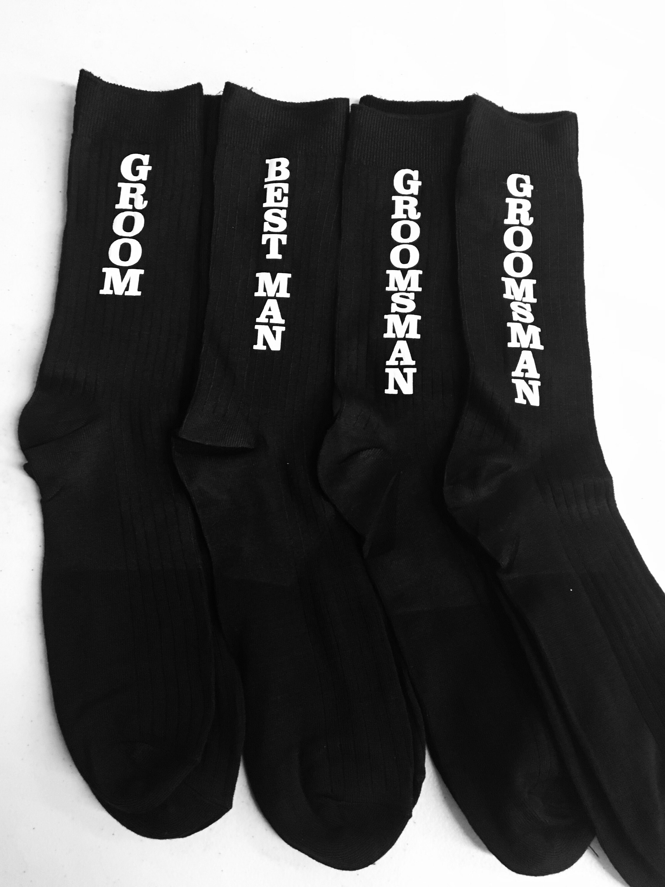 Printed Wedding Party Socks Groom Socks Best Man Socks Etsy Canada