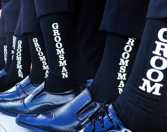 Groomsmen Socks - Set of 11 Groomsmen Socks - Groomsmen Gift - 11 Groomsman Socks