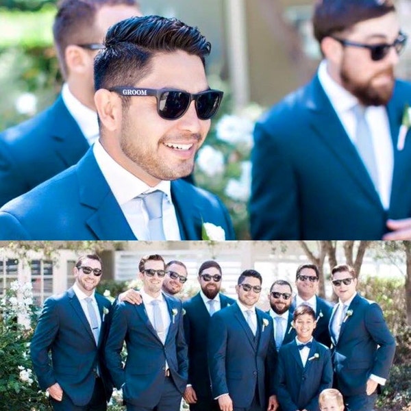 Wedding Party Sunglasses Set of 6, Groom Sunglasses, Best Man Sunglasses, Groomsmen Sunglasses, Groomsman Gift, Wedding Sunglasses