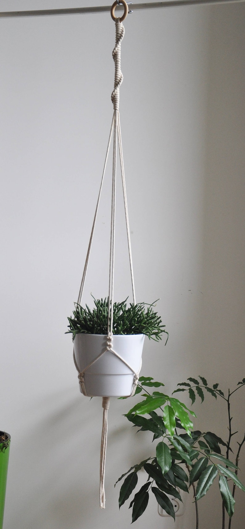 boho plant holder succulents planter modern macrame macrame plant hanger minimalistic macrame plant holder hygge decor hanging planter
