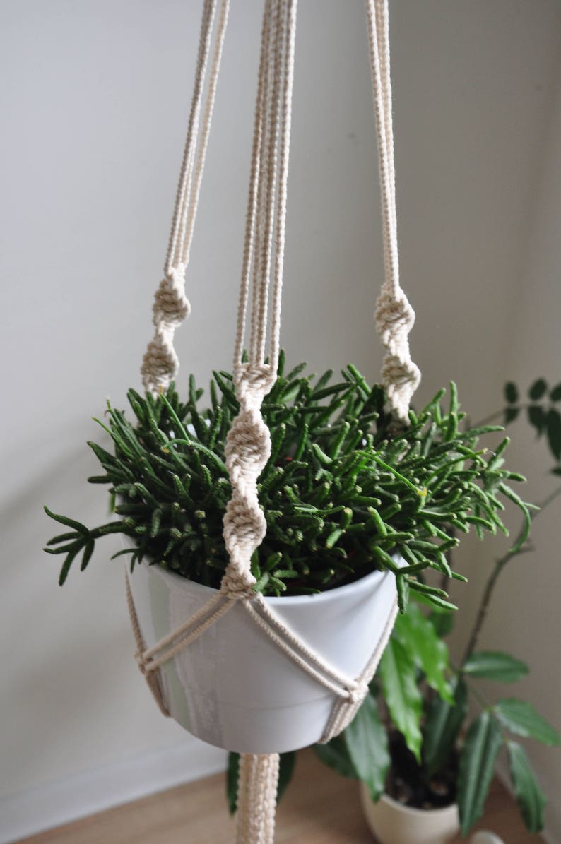 Hanging planter macrame rope plant holder macrame planter