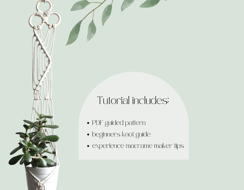 Macrame PATTERN for DIY Plant Hanger, PDF Tutorial With Photos, Easy ...