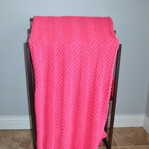 Handgemachte Gehäkelte Afghan Decke - Pink