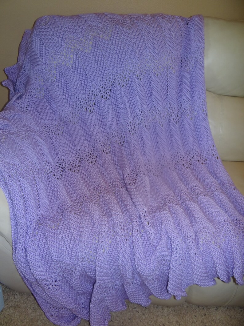 Handmade Crocheted Afghan Etsy