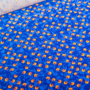 Stagecoach bus blue beachball moquette fabric sold by the metre