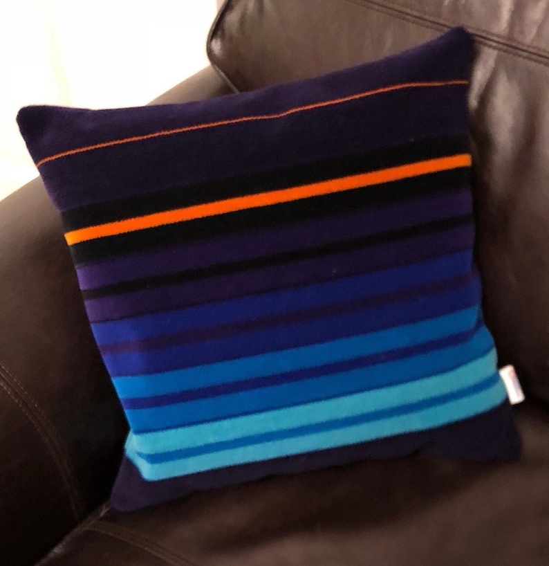 Cushion British Rail 1980s First Class Seat Moquette Fabric