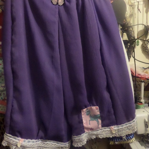 Purple Bloomers with Unicorn patch