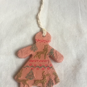 Terrakotta Ton skandinavischer Stil Yule Baumschmuck