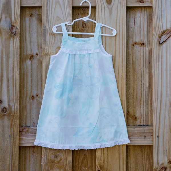 Blue Flower Pillowcase Dress