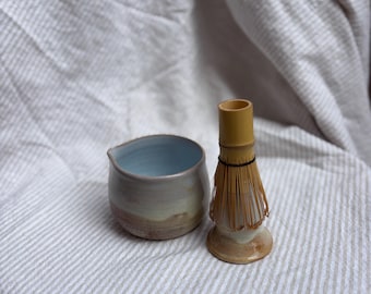 12oz Matcha bowl and whisk stand