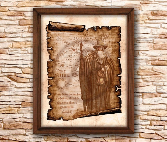 Gandalf Sur Parchemin Art Citation De La Carte Du Comte Lord Etsy France Gandalf Sur Parchemin Art Citation De La Carte Du Comte Lord Etsy France