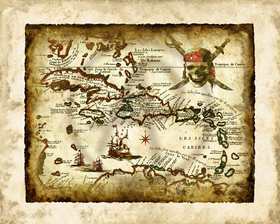 Старинная карта
