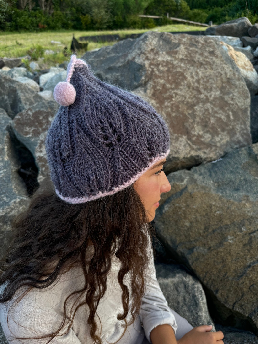 PDF Knitting Pattern Instant Download Hat Lace Pattern Rowan Yarn