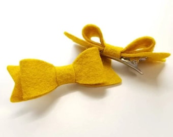 Wool Felt Bows (2 in)