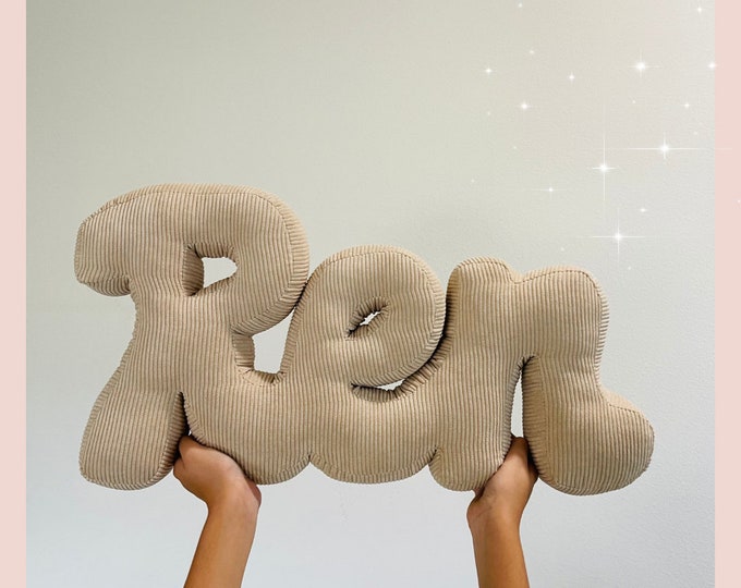 Featured listing image: Custom Name Pillows Personalized Nursery Decor Baby Name Gifts Kids room