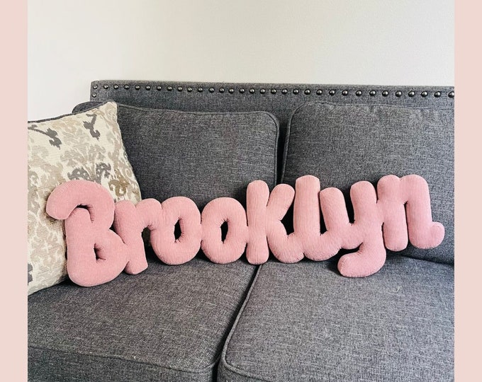 Featured listing image: Custom Name Pillows Personalized Nursery Decor Baby Name Gifts Kids room