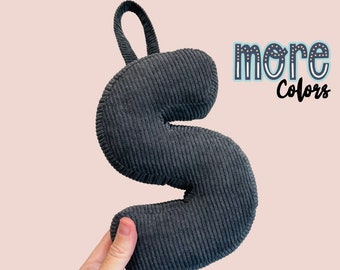 Initial Letter Hanging Mini Cushion Letter Pillow Custom Alphabet Home Decor Baby Gifts, More colors