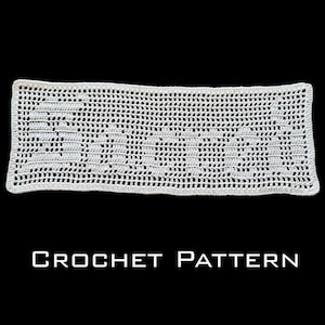 Sacred Filet Crochet Pattern - Filet Crochet Doily Pattern