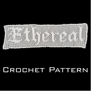 Ethereal - Filet Crochet Pattern - PDF Pattern - Instant Download -