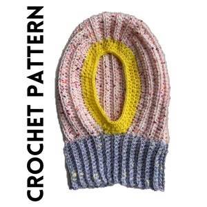 PDF Crochet PATTERN - Kunst Balaclava - One Size (English U.S) Digital Download (Ribbed Balaclava) Advanced Beginner