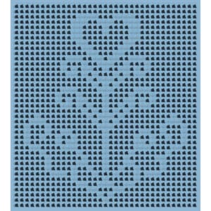 Heart Flower Filet Crochet Motif Pattern - Beginner Friendly