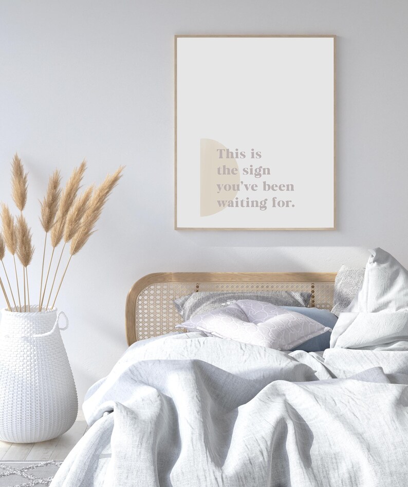 Motivational Printable Boho Style Quote Poster Minimal Etsy