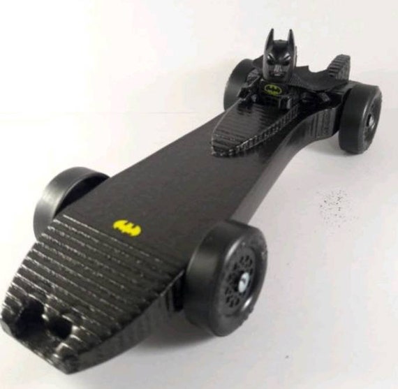 Lego Batman Batmobile Pinewood Derby Car With Figurine Diy Etsy