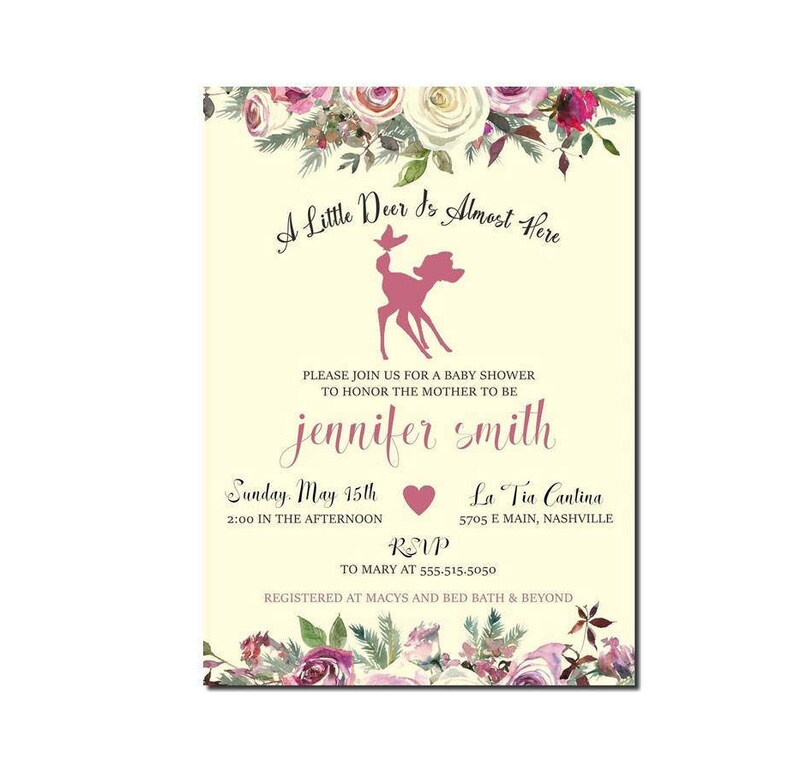 Oh Deer Baby Shower Invitation Bambi Baby Shower Baby Etsy Oh Deer Baby Shower Invitation Bambi Baby Shower Baby Etsy