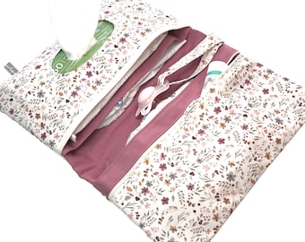 Blöjväska *Sommarblommor* Blöjväska anpassningsbar med namn