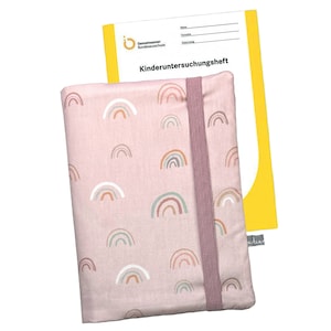 U-Heft-Hülle *rosa Regebogen* Untersuchungsheft Babies Kinder Regenbogenbaby Mädchen