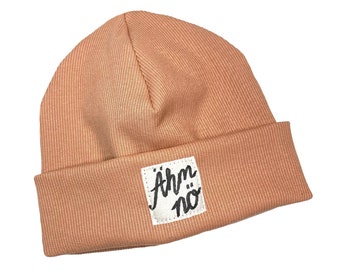 Beanie Beanie Cap *Peach Rib Um no* Hipster Baby Kids Girl Boy