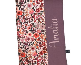 Personalized diaper bag with name *Flower Meadow* Diaper bag with embroidery