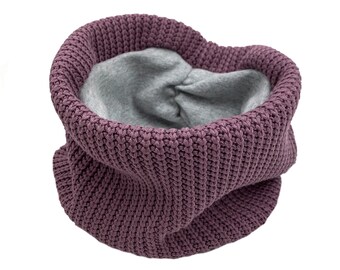 Loop scarf *coarse knit blackberry* baby children girl boy