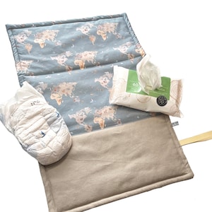 Matelas à langer *Carte du monde* pliable