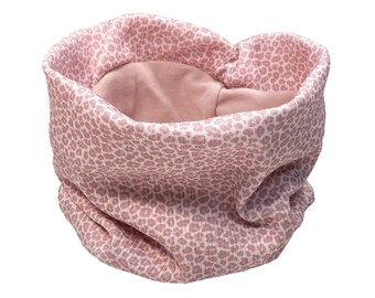 Loop scarf *pink Leo Rib Jersey* Jersey scarf baby kids girl