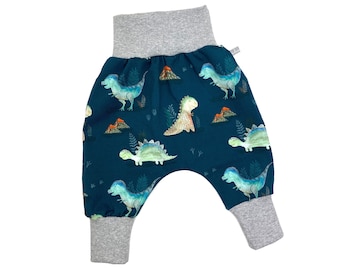 Baby Pumphose *Dinos Vulkan petrol* Babyhose Jersey Junge