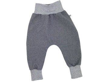 Softshell baby pants *grey mottled* outdoor pants